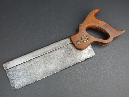Vintage steel backed tenon - 10",