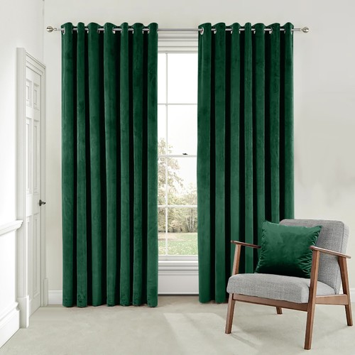 Crushed velvet curtains - velvet,