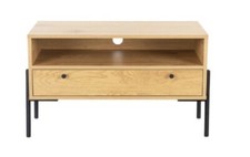 Small Oak TV Unit with drawer