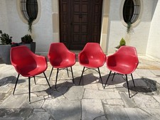 Modernist Chairs With Red