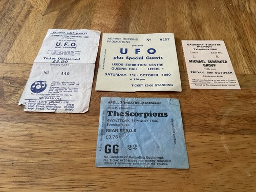 Ufo msg scorpions ticket - ufo,,