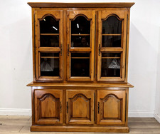 DISPLAY CABINET Oak Glass Door