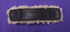 Sheltand Size Brown Havana Leather Horse Poll Guard With Fleece Underside