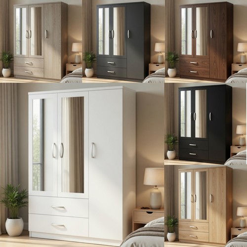 Door mirror wardrobe - mirror,