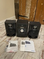Philips FWM154 Mini Hi Fi System CDs Deep Base Reflex Speaker