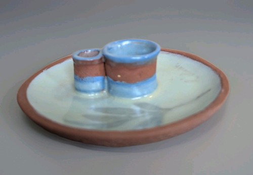 French studio pottery olive - french,