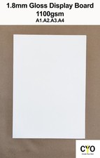 Gloss White Display Board 1.8mm | 1100gsm | A1 A2 A3 A4 | CYO Craft Board