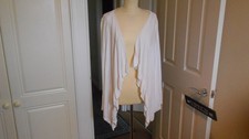 Per Una/Marks & Spencer Size 18 White Cardigan Waterfall Hem