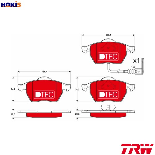 Brake pad set disc - brake,