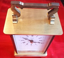Acctim Carriage Clock Brass Westminster Chime Quartz Mantel Battery Operated