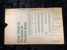 1964 Railway Handbill Plumpton Races from Selhurst Penge West Redhill Balcombe 