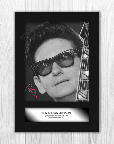 Roy orbison signed mounted - orbison,
