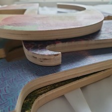 Wooden Letters Spelling EMMA for the wall or display