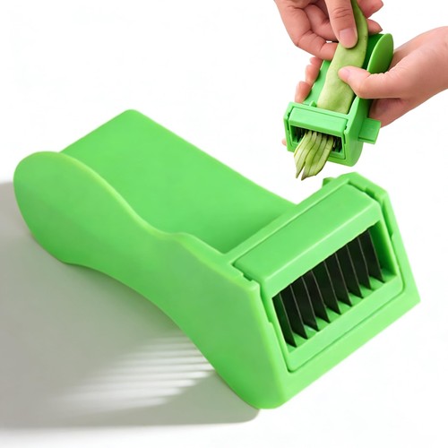 Runner bean slicer and - runner,