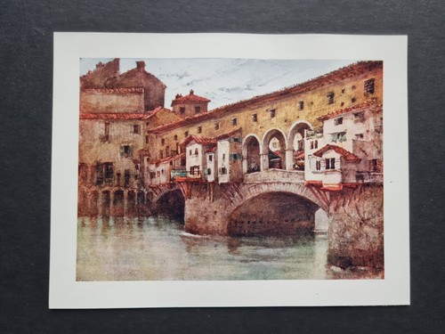 Antique 1905 print ponte - -,