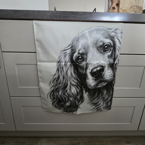 Cocker spaniel tea towel - spaniel,