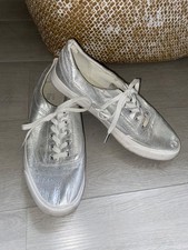 PRIMARK Ladies Silver Lace Up