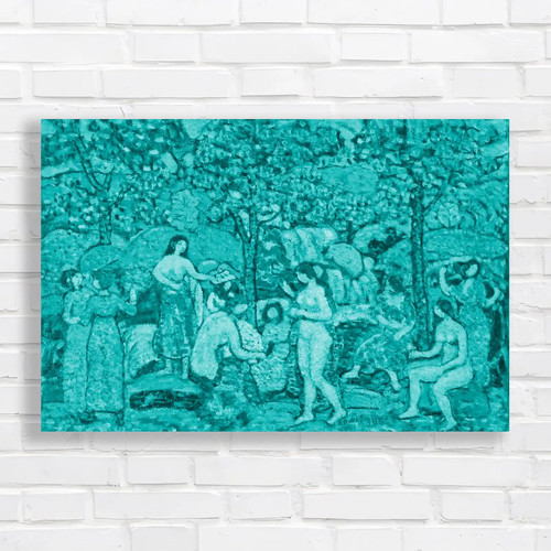 Colorful woodland scene - woodland,