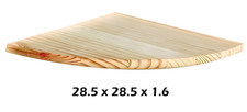 Wooden Corner Shelf Natural