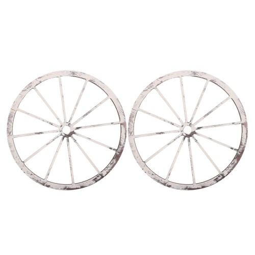 Wooden wagon wheel decor - ,