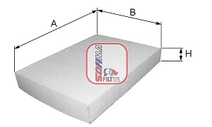 Filter interior air for alfa - air,