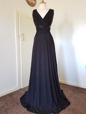 COAST black frankie party maxi dress sz 14 evening Long wedding guest prom 