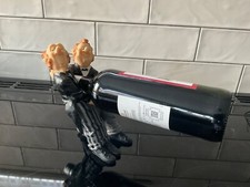 NOVELTY WINE WAITERS BOTTLE HOLDER, 2 Waiters holding bottle, fun quirky, gift