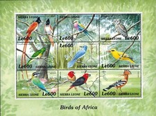 Sierra Leone 2000 - Birds of