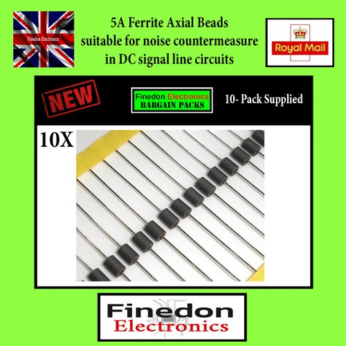 Qty axial leaded ferrite - 10,