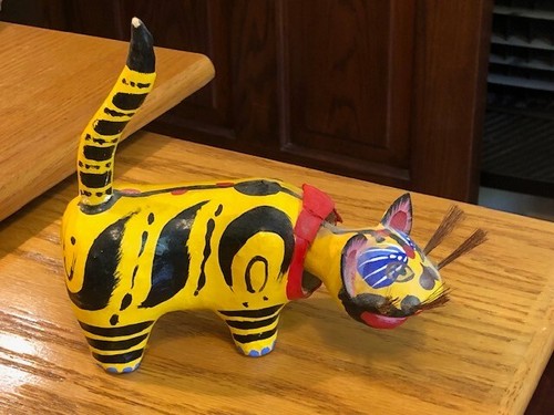 Paper mache tiger nodder - tiger,