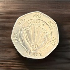 Rare Fifty Pence Coin - NHS