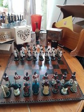 Napoleon & Wellington Handcrafted & Painted Pieces &A Board,All Base Felt-573FRI