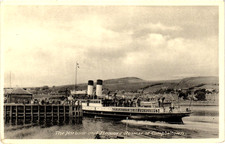 The harbour And Pleasure Steamer At Campbeltown Argyll Scotland Vintage Postcard