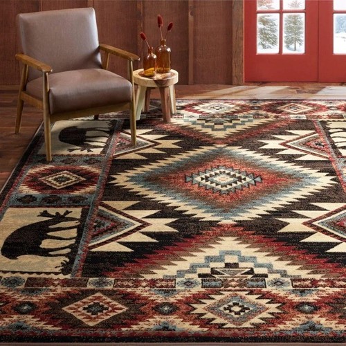Modern small fireplace rugs - small,