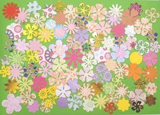 100 Mixed Flowers for Card Making. Bright and Colourful Toppers  Embellishments 