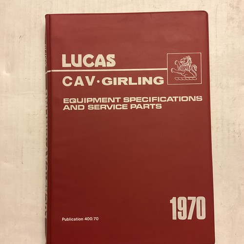 Lucas 400 master catalog 1970 - 400,