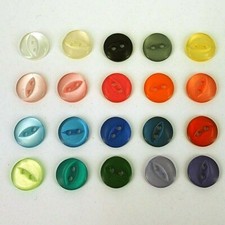 Fish Eye Buttons  2 Hole Sew