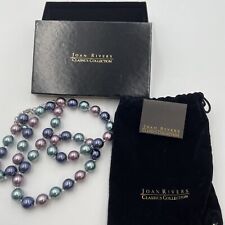 Joan Rivers Chunky "Pearl" Necklace Pink/Green/Blue in Box                B11