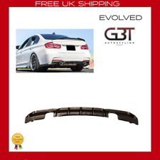 Fits BMW 3 Series M-Sport M Performance Dual Exhaust Rear Diffuser Carbon Look