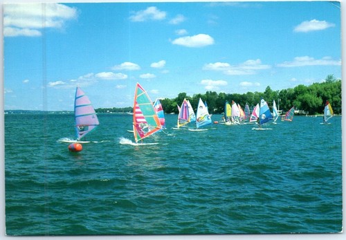 Postcard windsurfing finger - postcard,