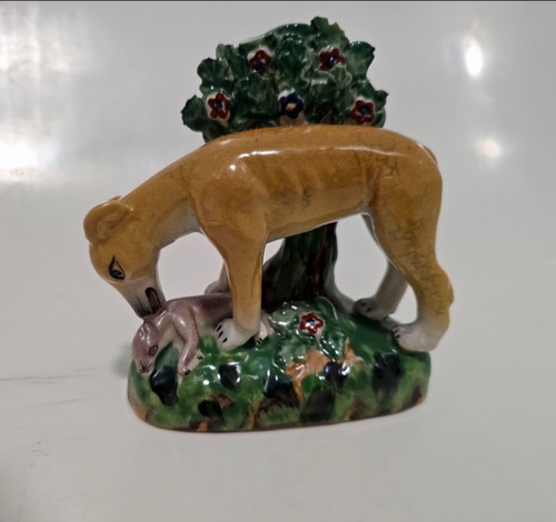 Vintage staffordshire hound - staffordshire,