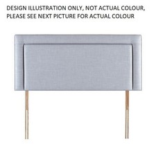 HYPNOS Small Double Headboard Isobella Strutted 120cm 4FT in Maestro Hessian