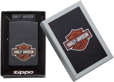 Zippo Harley-Davidson Classic Logo Lighter   Texture Print -  AGE +18