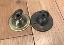 2x Vintage Solid Brass