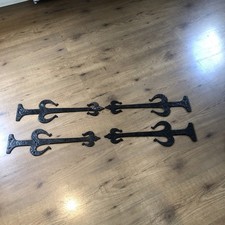 4 Gothic Vintage Decorative Door Gate  Hinges Strap Dummy False Goth Iron
