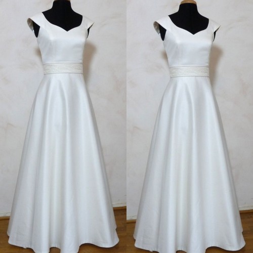 Satin wedding dresses - wedding,