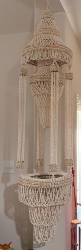 Large capiz shell chandelier - large,
