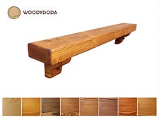 Solid pine beam mantle piece - solid,