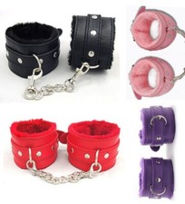 Sex Handcuff Leather Wrist Hand Bondage Cuff Restraint Adult SM Toy Couples UK
