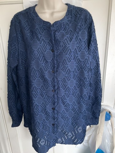Navy midnight blue - blue, brocade